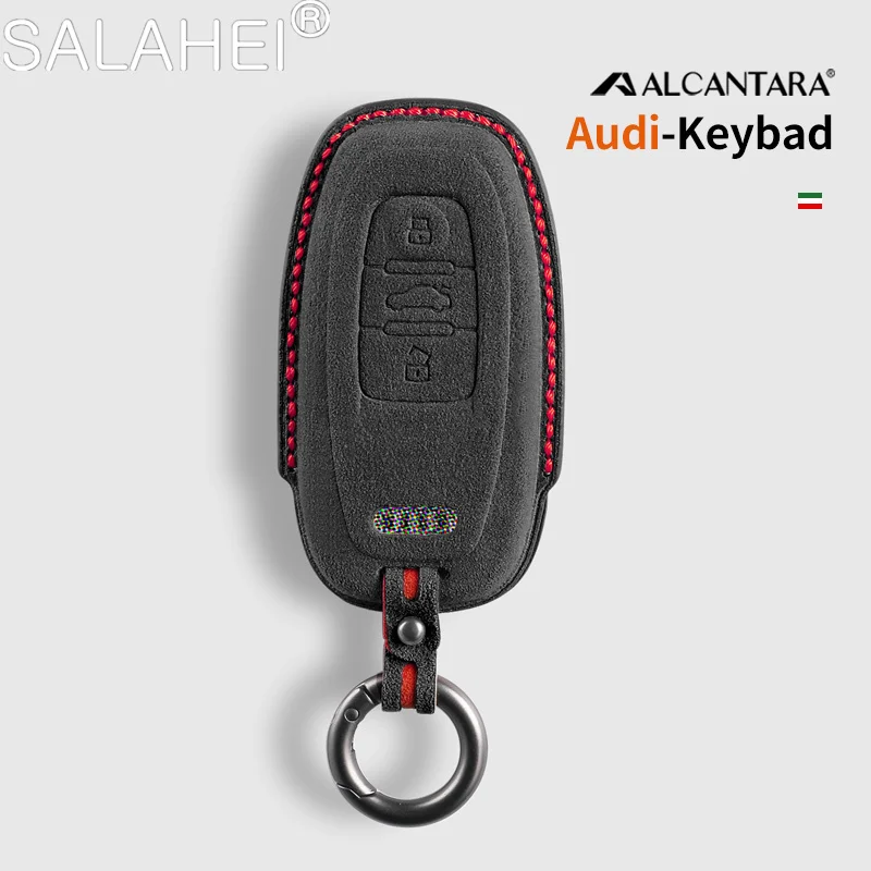 

Alcantara Car Remote Key Case Cover Shell For Audi A1 A3 A4 A5 A6 A7 A8 Q3 Q5 Q7 S4 S5 S6 S7 S8 R8 TT Protector Fob Accessories