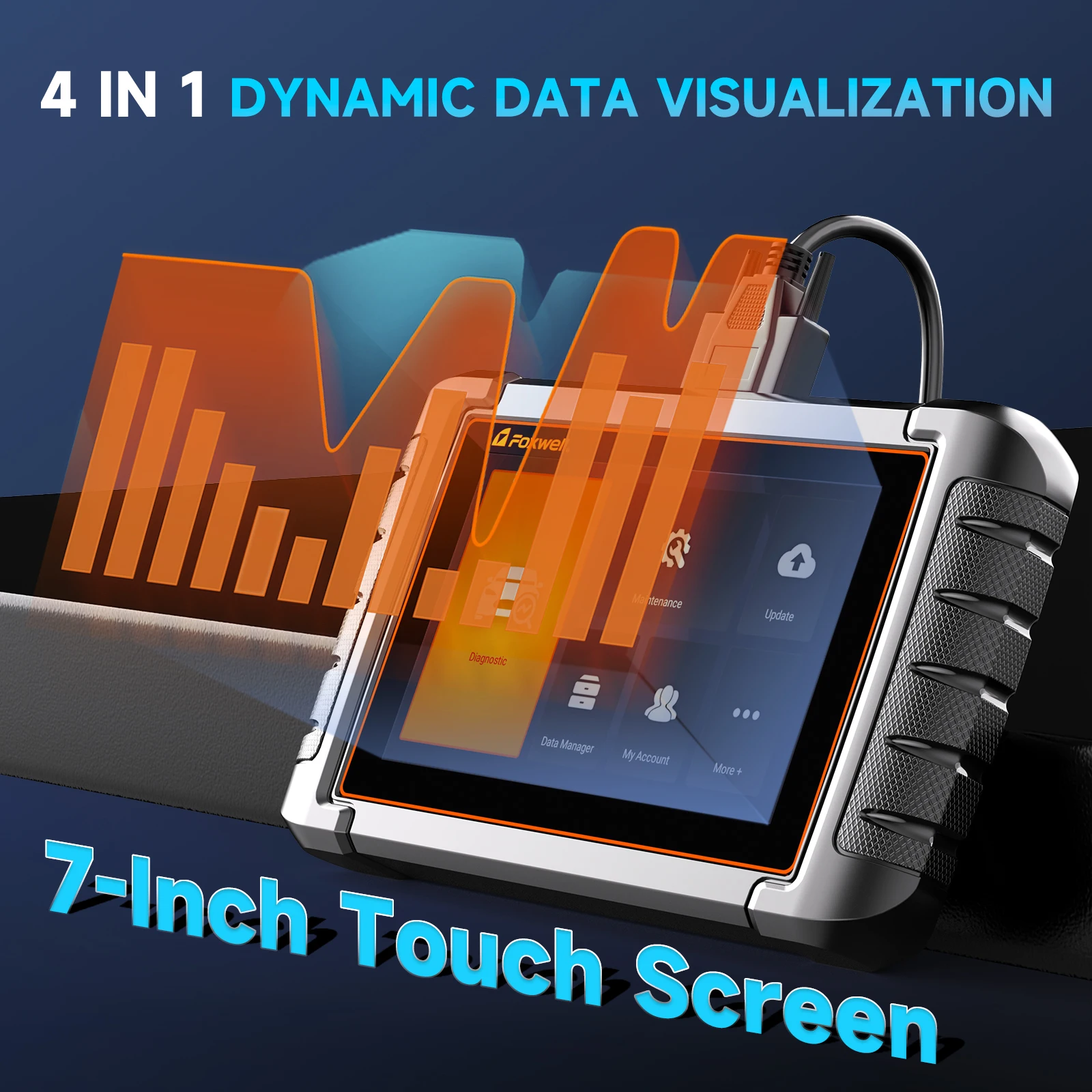 FOXWELL NT809 OBD2 Все системы автомобильных диагностических инструментов Тестовый