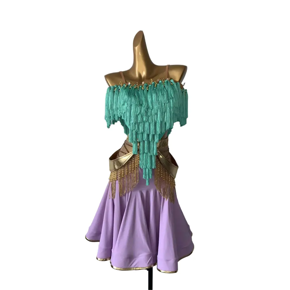 w profesjonalnym stroju do tańca latynoamerykańskiego wysokiej klasy dostosowana indywidualnych potrzeb dopaminy kontrastowa Rhinestone