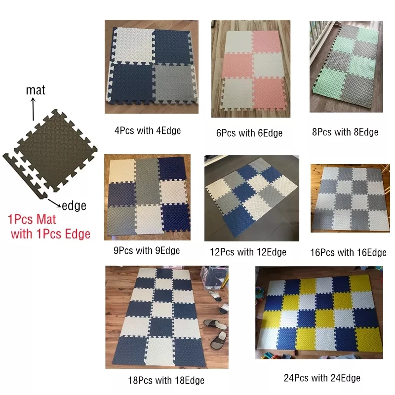 30x30x1cm Mats for Kids Children's Foam Floor Stitching Crawling Climbing Home Bedroom Living Room Tatami Play | Игрушки и хобби