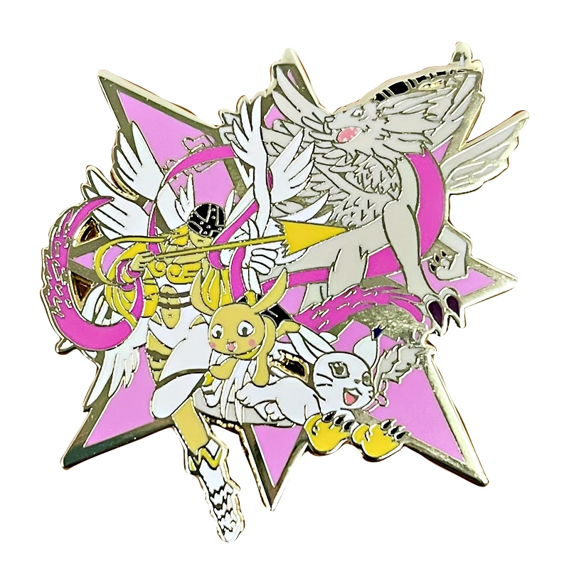 

Эмалированные заколки B0988 для девочек в стиле аниме, заколки на лацкан для рюкзака, броши для одежды, аниме портфель, значки, аксессуары, детс...