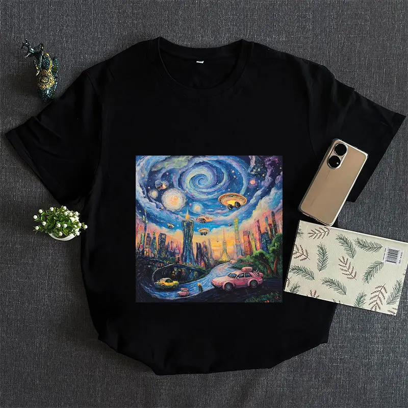 Термопереносная железная нашивка для одежды тема звездного неба бабочка