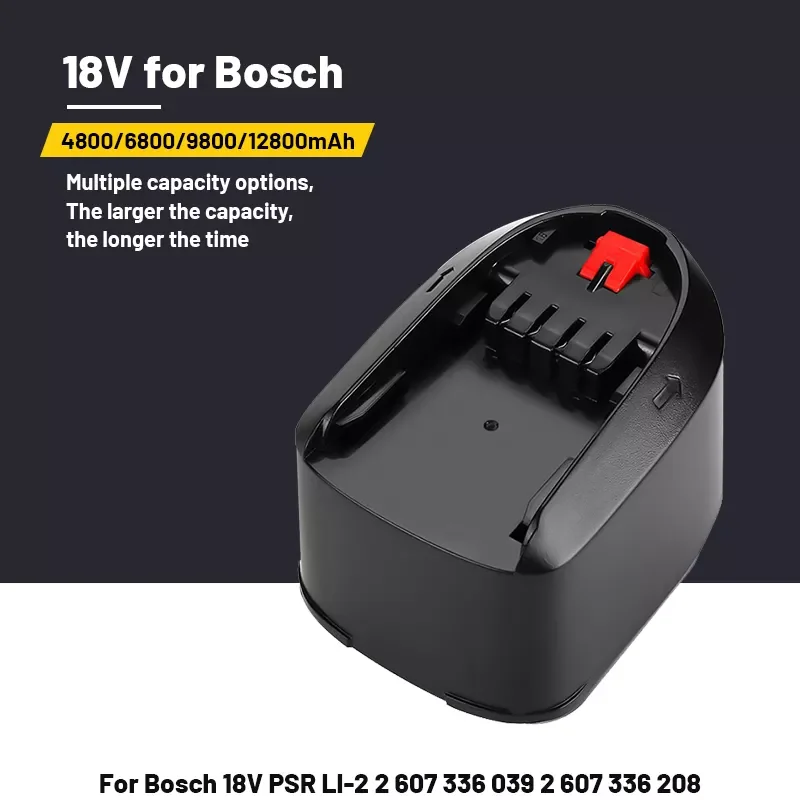 

Новый литий-ионный аккумулятор для Bosch 18 в, 12,8 Ач, PBA, PSB, PSR, PST, Bosch, инструменты для дома и сада (только для Type C), AL1830CV, AL1810CV, AL1815CV