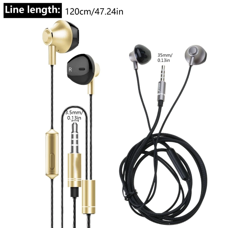 Удобные вкладыши с управлением Наушники-вкладыши четким звуком и удобной