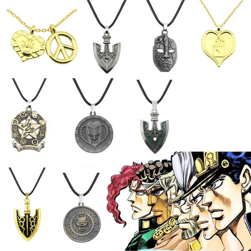 

Anime JOJOS BIZARRE ADVENTURE Necklace Kujo Jotaro Arrow Metal Pendant Chain Choker Necklaces Charm Gifts Jewelry Collares