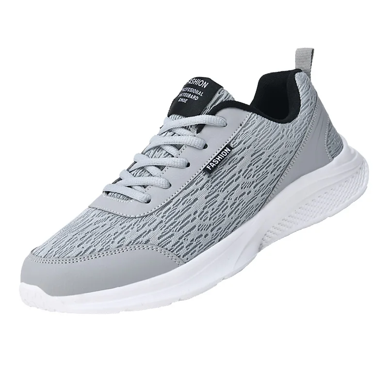 

Мужские кроссовки для бега, Мужские дышащие Нескользящие кроссовки, мужская износостойкая сетчатая обувь на шнуровке, 2022