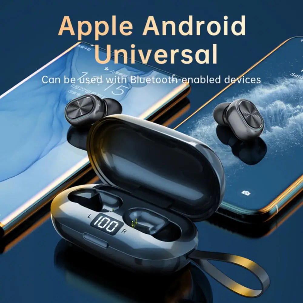 

Waterproof Tws Headset With Charging Case Led Display Wireless Earphones Low Game Delay With Microphone Bluetooth Headphone