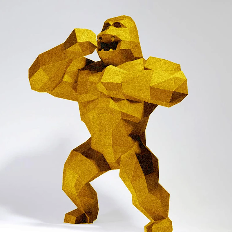 Набор бумажных моделей Gorilla Paper 60 см бумажные поделки оригами 3D Пазлы сделай сам