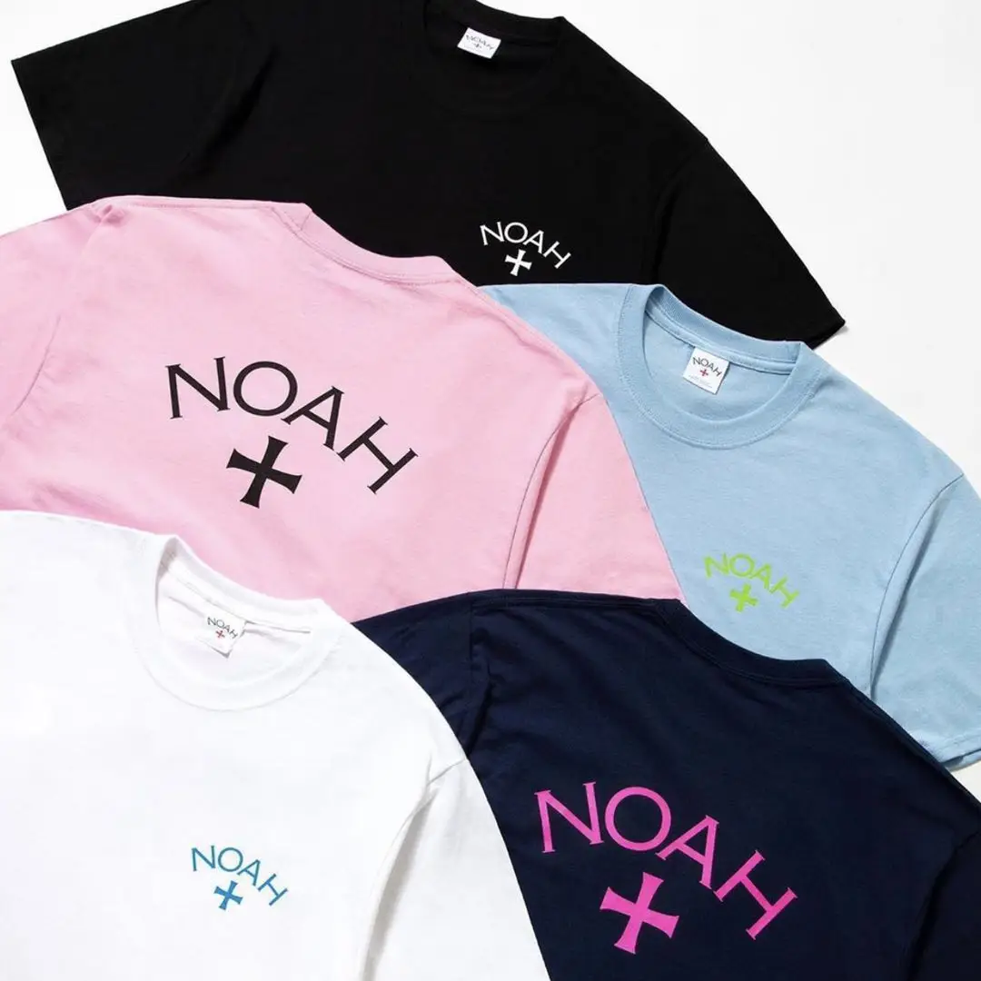 

Новая футболка в стиле Ноя с логотипом спереди и сзади, футболка с коротким рукавом в стиле Ноя