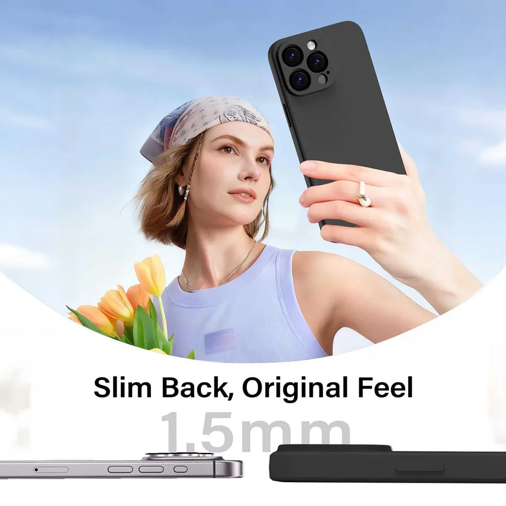 Фото Ультратонкий простой силиконовый мягкий чехол для Xiaomi 17T 17 15T 15 14T 14 13T 13 Pro Lite, матовый черный, с эффектом матового покрытия, для Xiaomi 17T №3