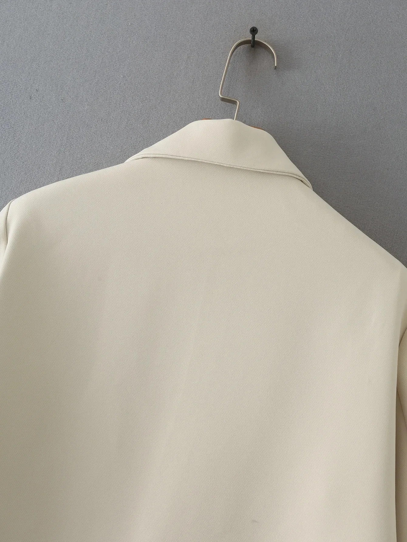 LXUNYI Solid Color Casual Blazers 2022 Suit jacket Women Spring Long Sleeve Loose Beige Fashion Work Blazer Lady Coat