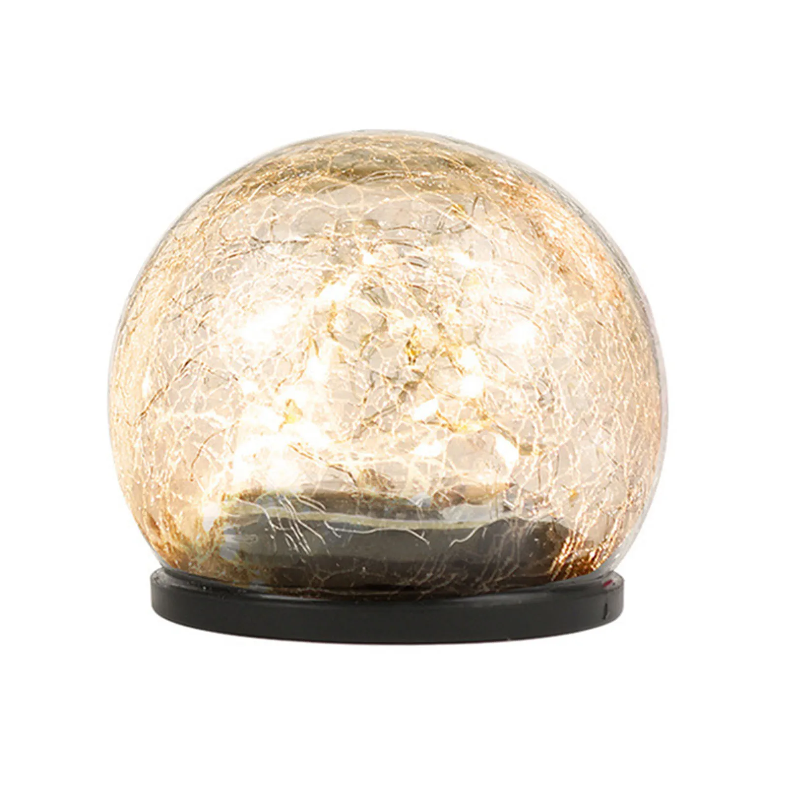 

Globe Solar Lights Outdoor 20 Led Crack Glass Ball Crystal Globe Lights Waterproof Solar Powered Patio Light For GardenYard Lawn