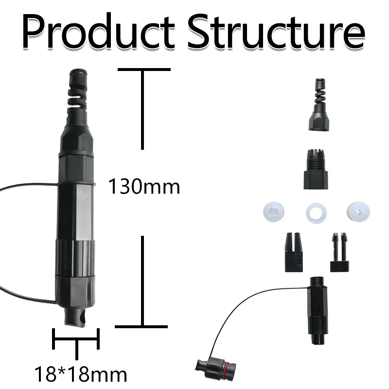 OPTFOCUS FTTH Waterproof  SC APC Fast Connector Mini IP68 FTTA BBU RRU FTTH with 53mm Fiber Optical SC UPC Conector