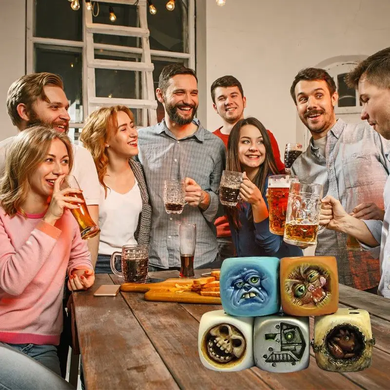 Набор костей монстров для настольных игр украшения демонов полимерные Хэллоуин