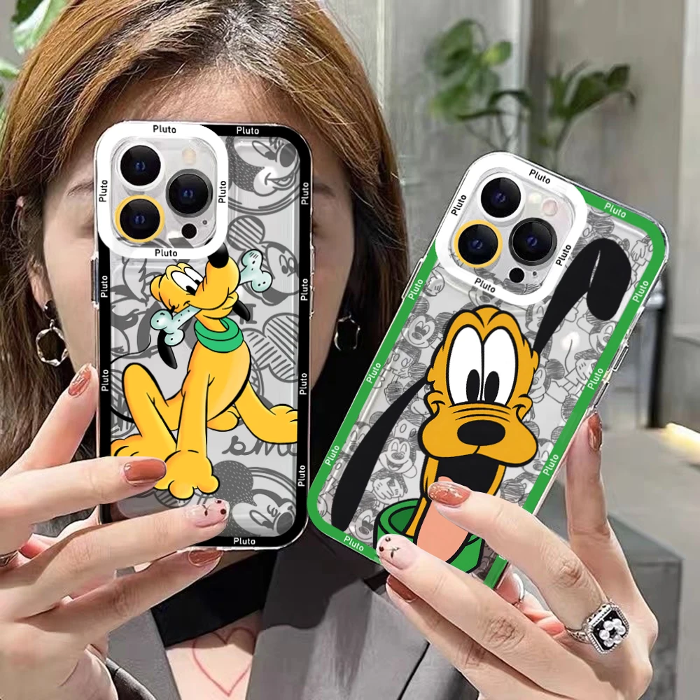 

Cartoon Disney Pluto Goofy Phone Case For Xiaomi Redmi Note 12C 11 10 Pro Plus 10C 9A 9C K30 K40 K50 K60 4G 5G Transparent Capa