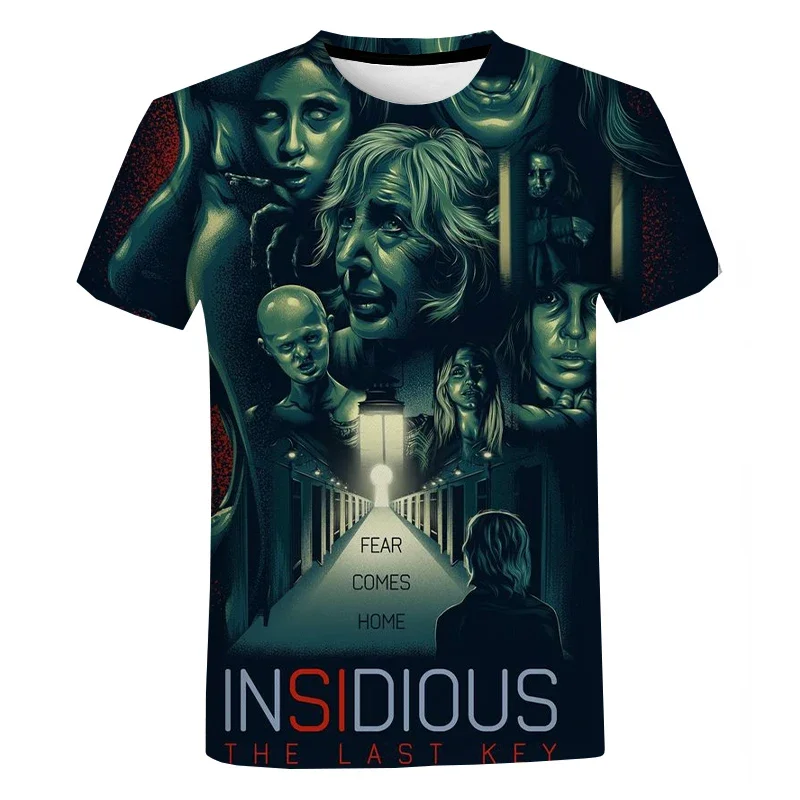 

Insidious 3D Print T Shirts Men Clothing Oversized T-shirt Graphic T-shirts Cosplay Men's Clothing Haikyuu Tee Tops Horror Movie