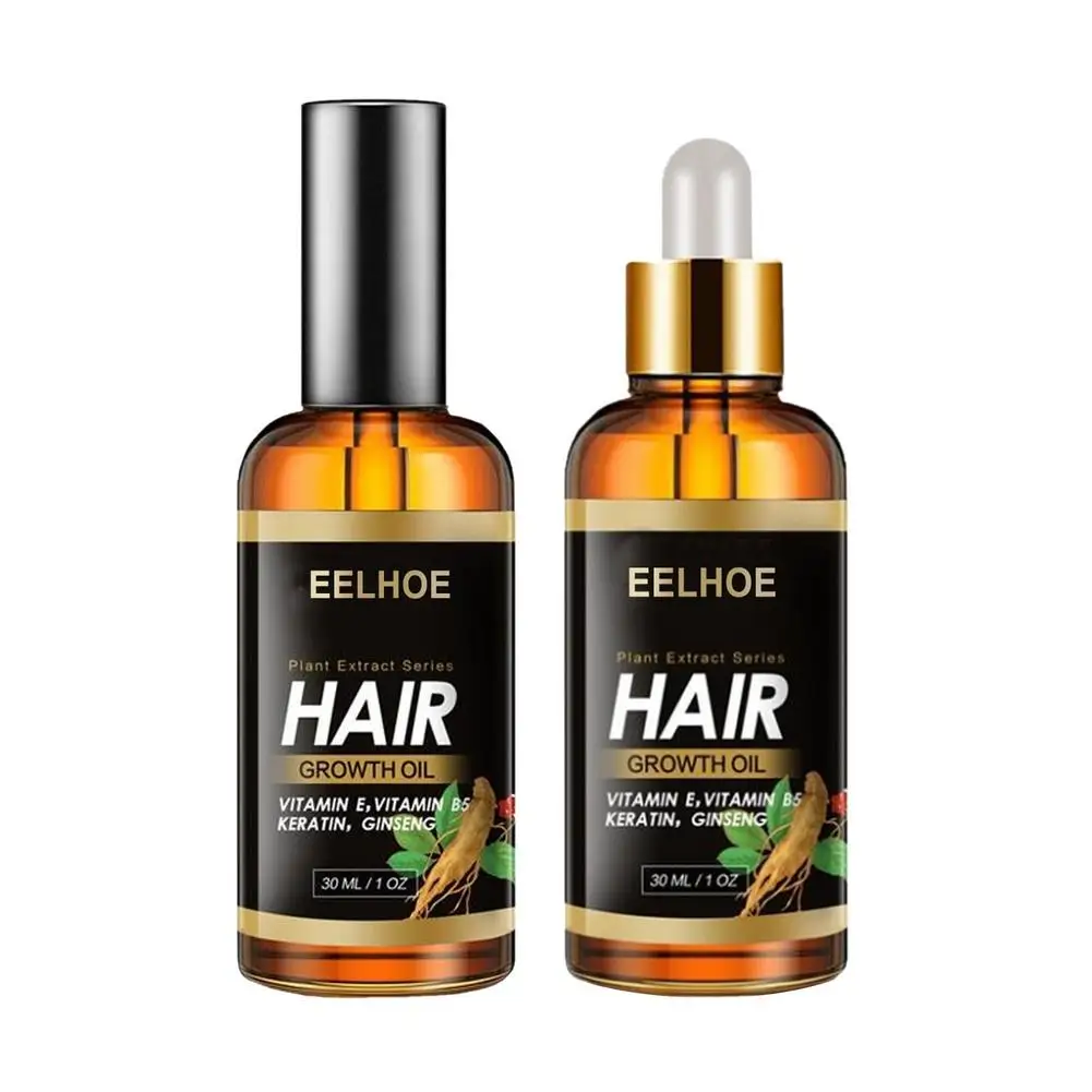 Three Scouts 30g Vitamin E Oil For Long Hair Growth Natural Ginseng Hair Growth Thickening Essence Oil Hair Loss  Serum Hair Car