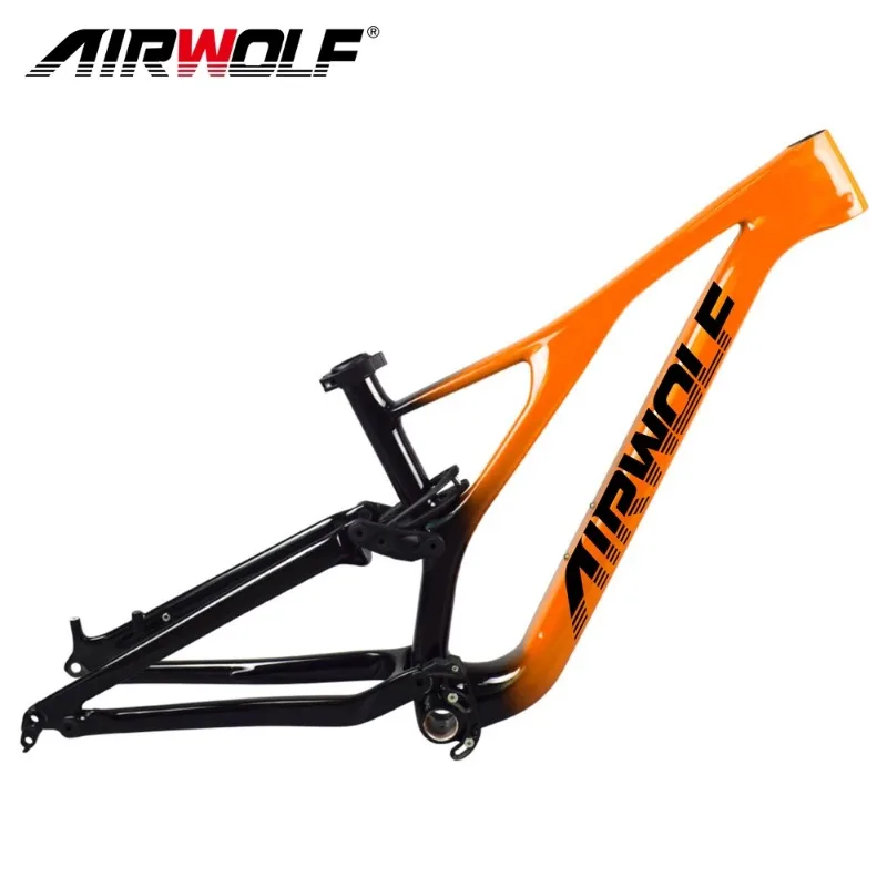 

Airwolf карбоновая Mtb рамка 29er полная подвеска фотооси 148*12 мм усиление BSA UD скоростная Рамка Картина