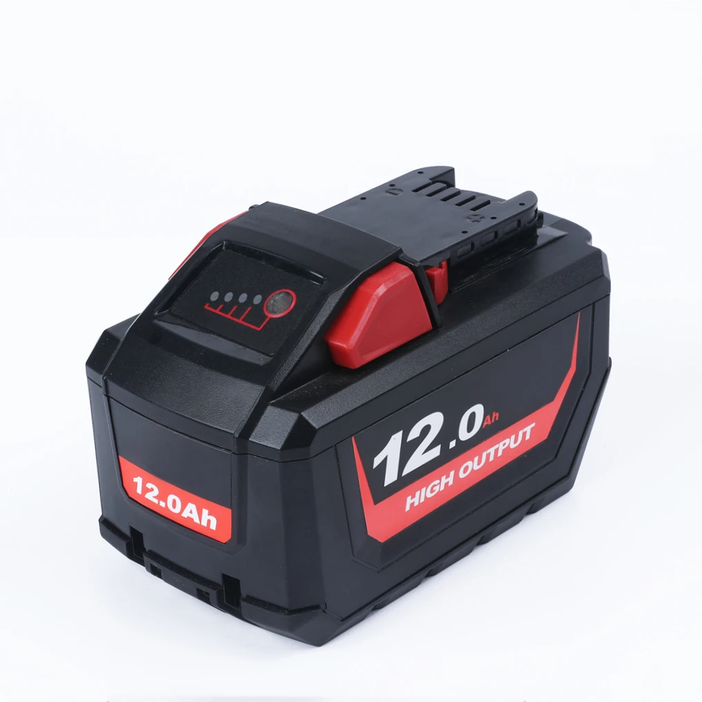 New 18V 12Ah High Power Lithium-Ion Replacement Battery Pack for M18 48-11-1812 for Milwaukee M18 18V Cordless Tools Hammers