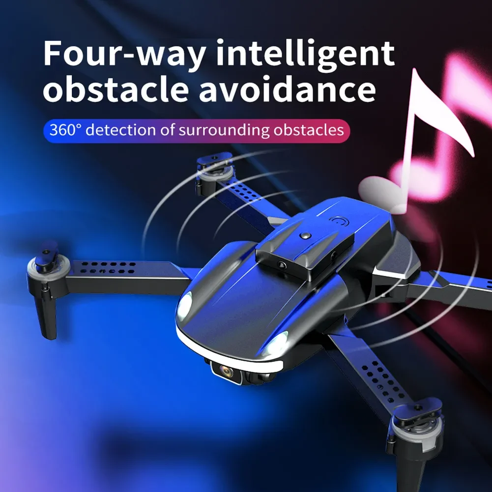 

PRO Drone 4K HD Single/Dual Camera 2.4GHz 4CH Obstacle Avoidance WiFi FPV Brushed Motor Foldable RC Quadcopter Helicopter