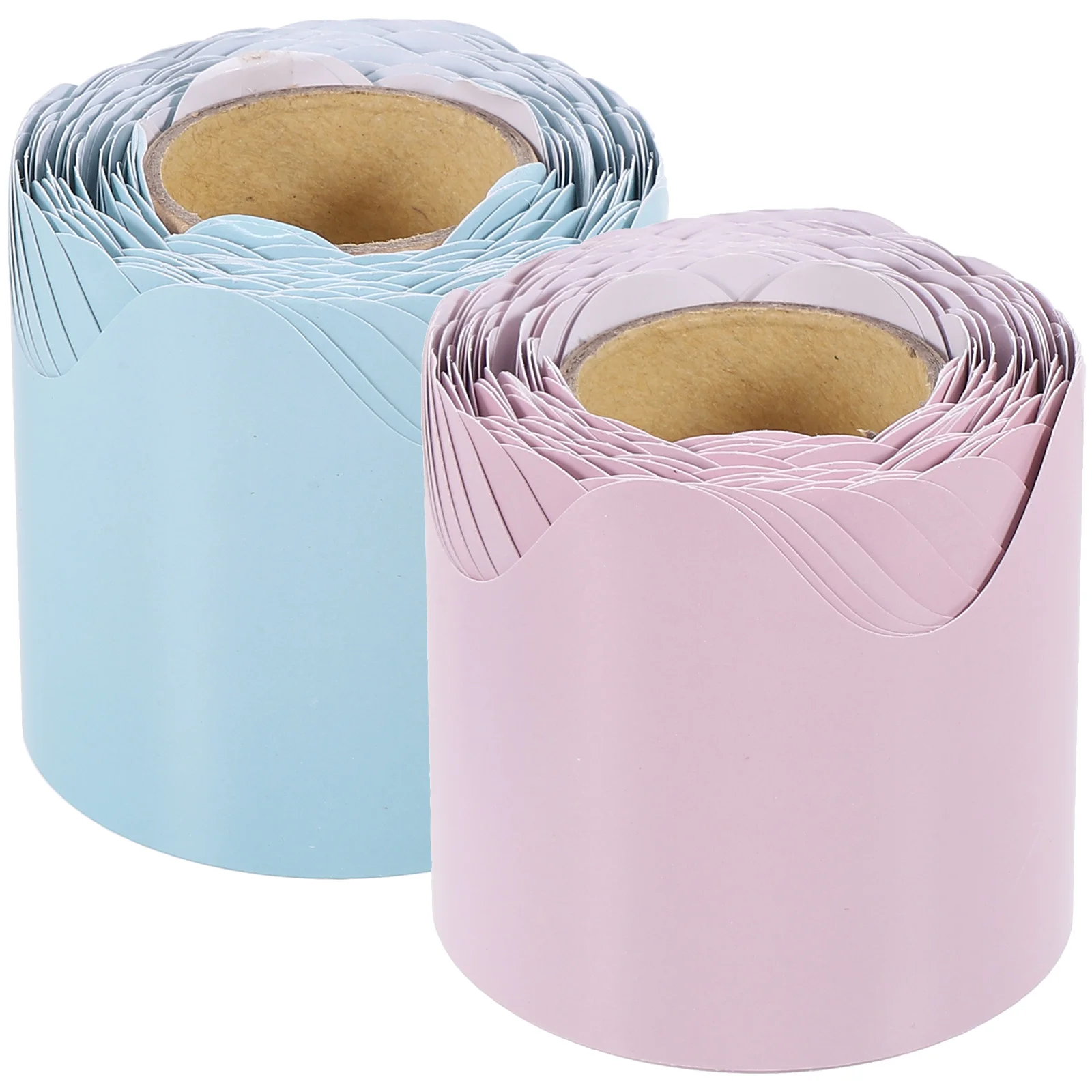 

2 Rolls Decor Blackboard Decors Bulletin Trim Detachable Borders Festival Accessories Paper Cloud Primary School