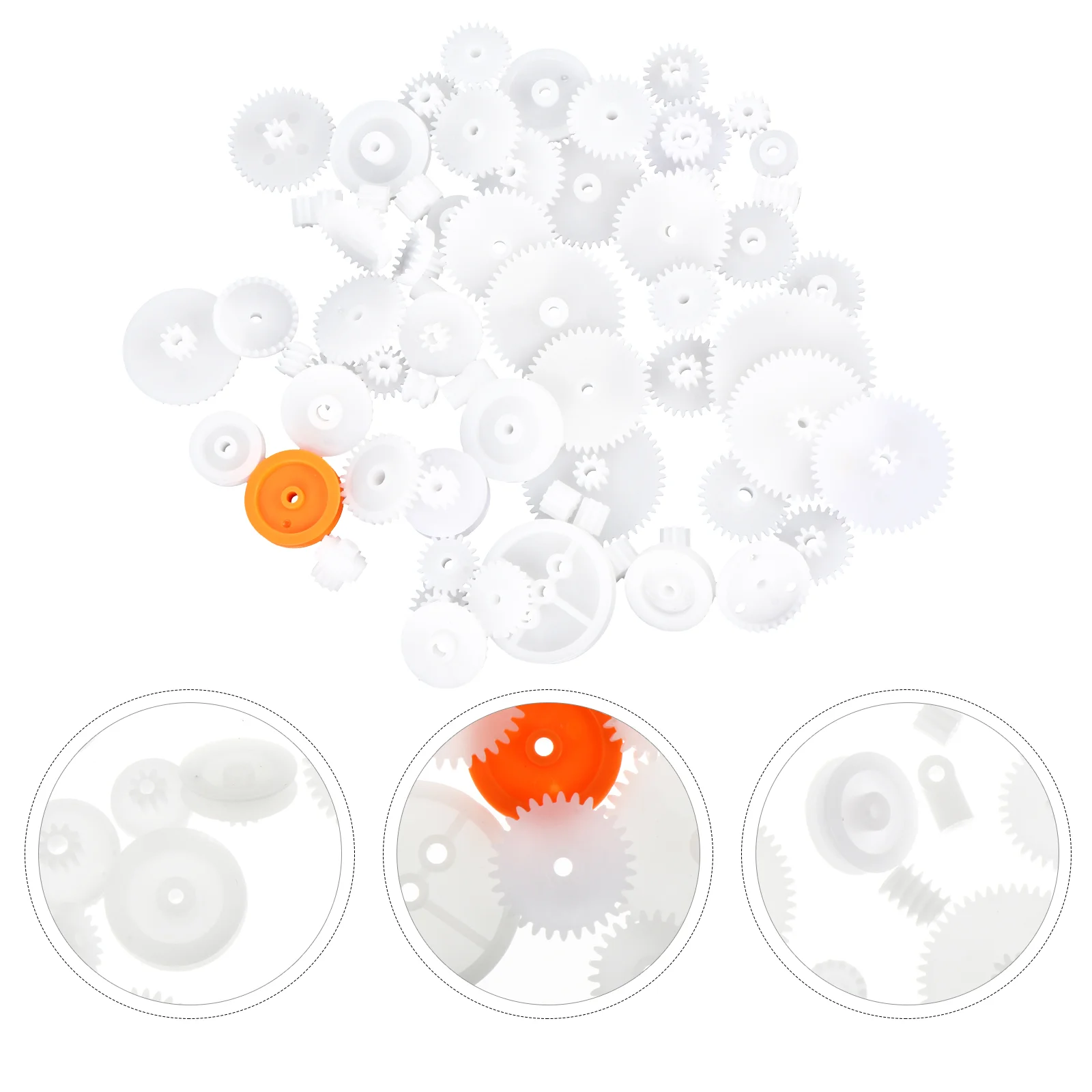 

Gear Plastic Set Diy Model Double Pulley Worm Various Reduction Robot Accessories Motor Dc Gears Single Kit Package Assortment