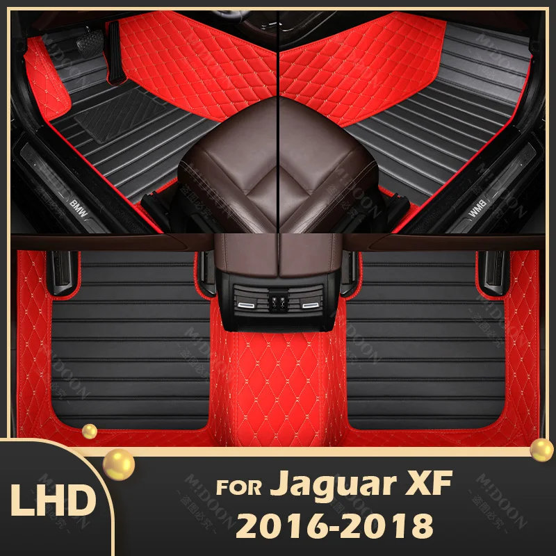 

Автомобильные напольные коврики MIDOON для Jaguar XF Sedan 2016 2017, индивидуальные автомобильные накладки для ног, задняя крышка