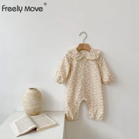 freely move autumn baby clothes floral newborn girl romper long sleeves soft cotton newborn jumpsuits outfits infant clothing