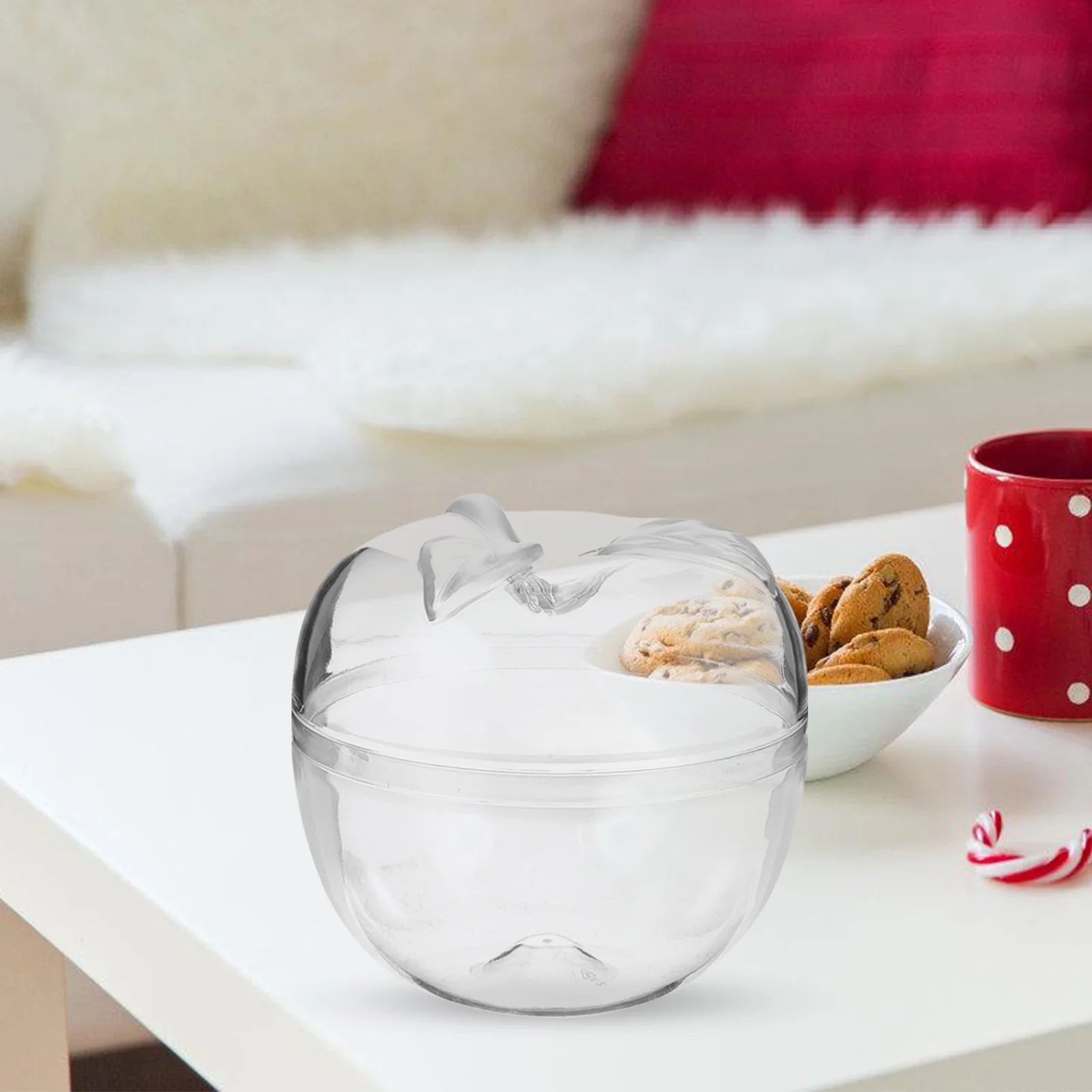 10 шт. коробка для десерта в форме яблока пластиковые контейнеры праздничный