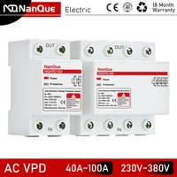 40a 63a 100a over voltage and under voltage protective device single three phase higher lower voltage relay protection auto 230v