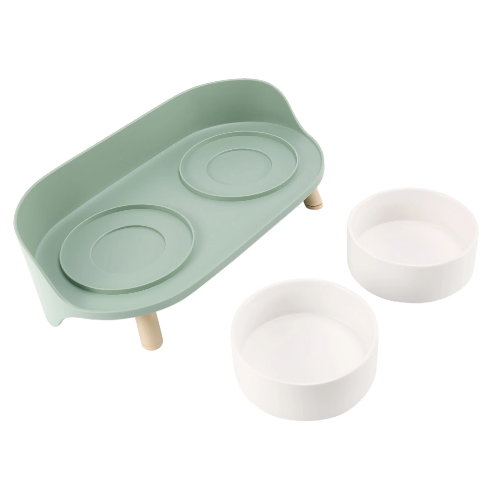 Миска для кошек кормушка миска корма собак и с фонтаном воды двойная питья