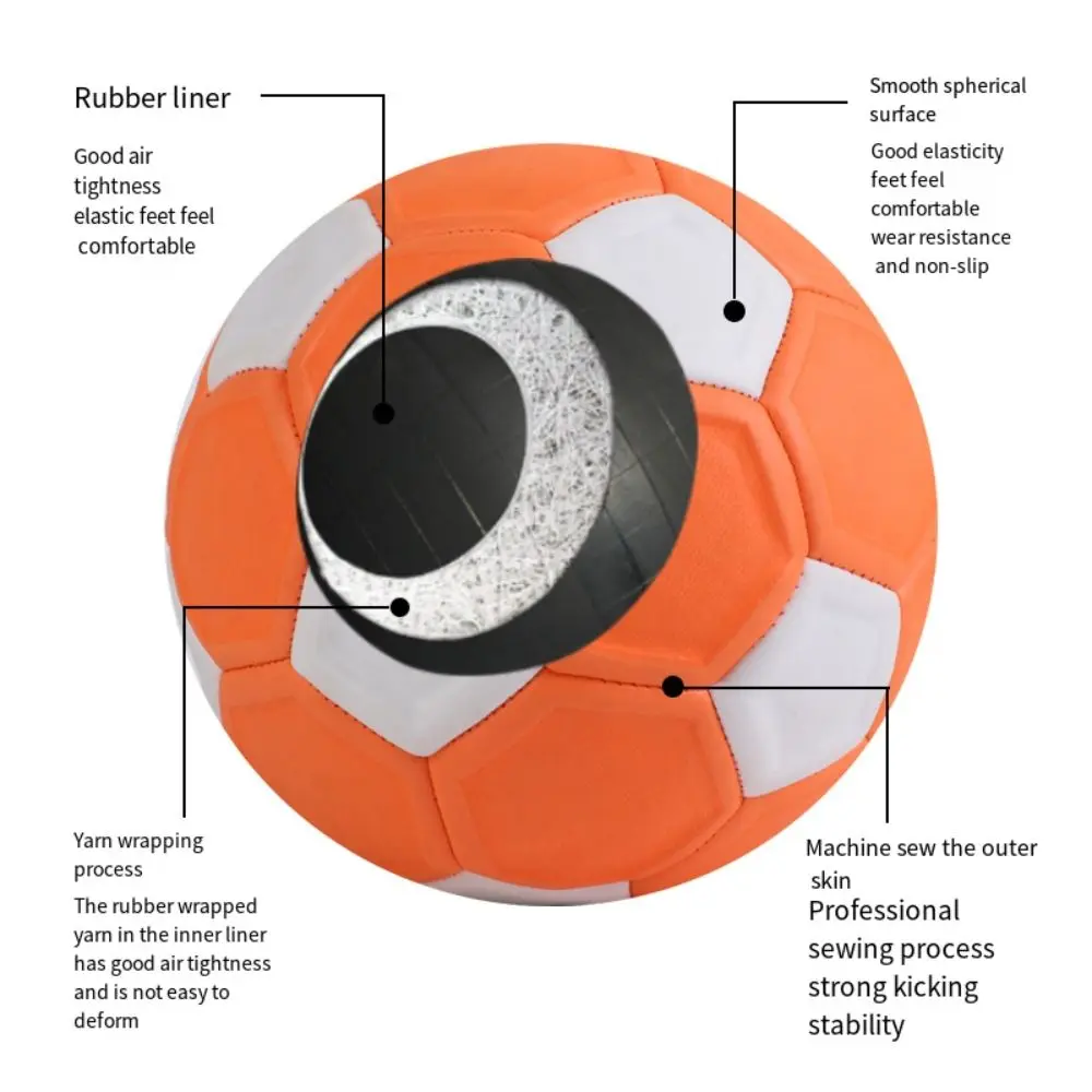 Футбольный мяч изогнутый 3/4/5 цвет в ассортименте