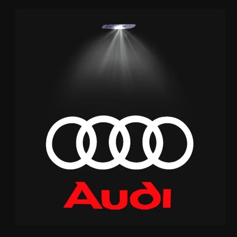 

2/4P Автомобильный дверной светильник, светодиодная HD-проекторная лампа для Audi A3 A4 B8 8P 8V A6 C7 A5 Q5 B7 B6 B9 SLINE QUTTRO RS Q3 Q7 S3 S4 S5 S6