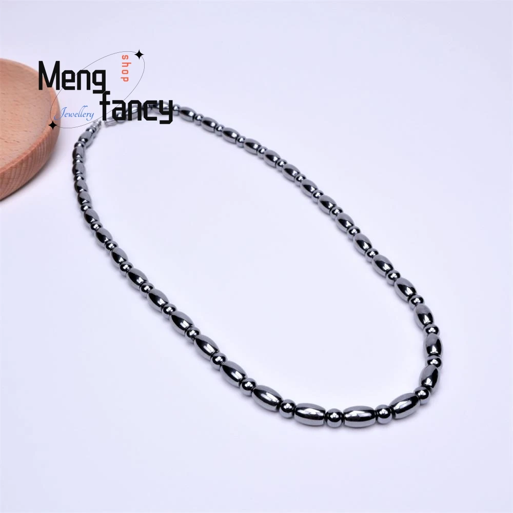 Ожерелье из натурального энергетического камня Terahertz модные аксессуары сделай