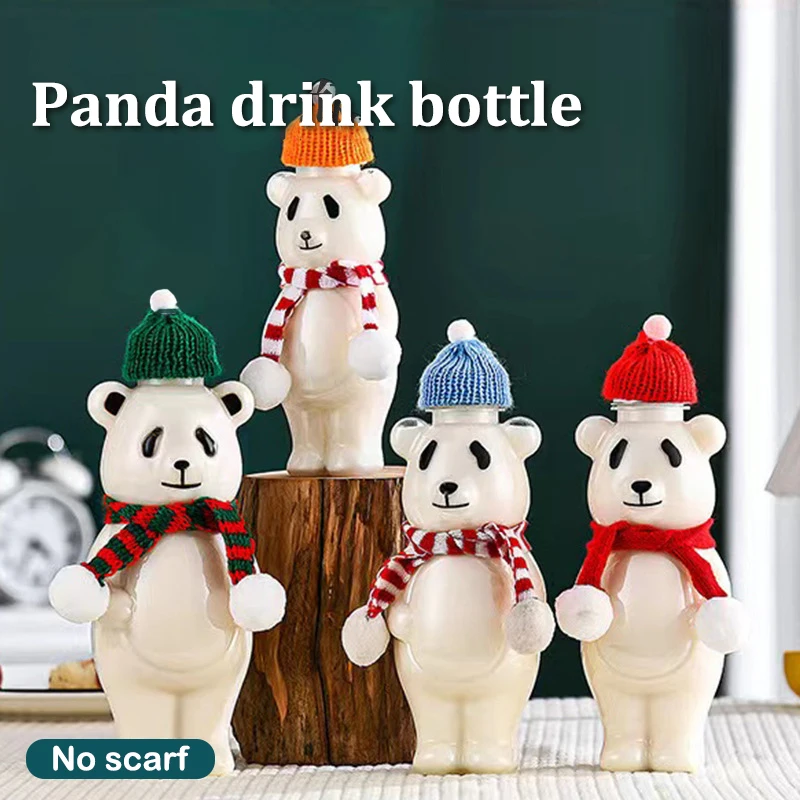 

Panda Shaker Bottle Milk Tea Drinking Cup Portable Drink Bottle Kitchen Milk Tea Water Bottle Home Couple Christmas Bottle Gift