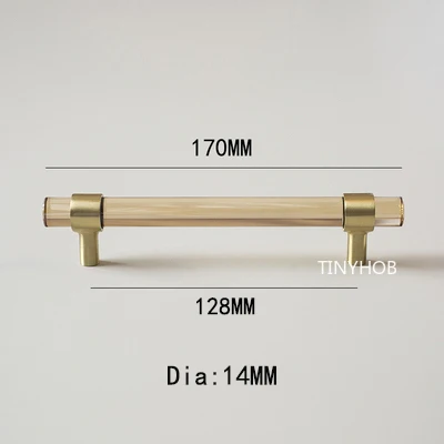 

Ручки для шкафов TINYHOB искусственный хрусталь + латунь