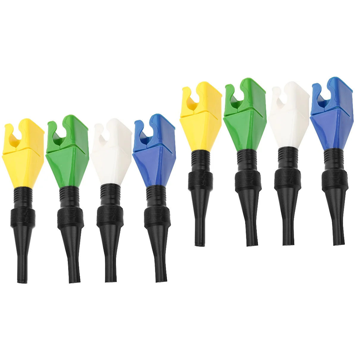 

10 Pcs Portable Gasoline Funnel Supplement Radiator Fill Kit Car Bayonet Filling Bottles Plastic Funnels Coolant