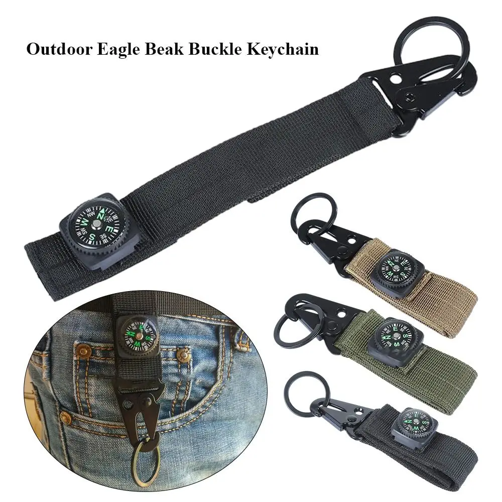 

Eagle Beak Rope Keychain EDC Tool Military Key Chain Ring Emergency Knot Black/Army Green/Khaki Camping Survival Kit