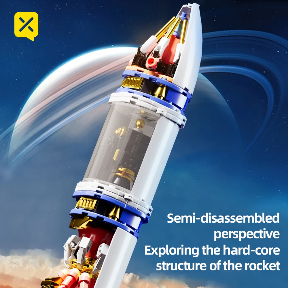 ToylinX Строительный набор для исследования космоса Разноцветные пластиковые блоки