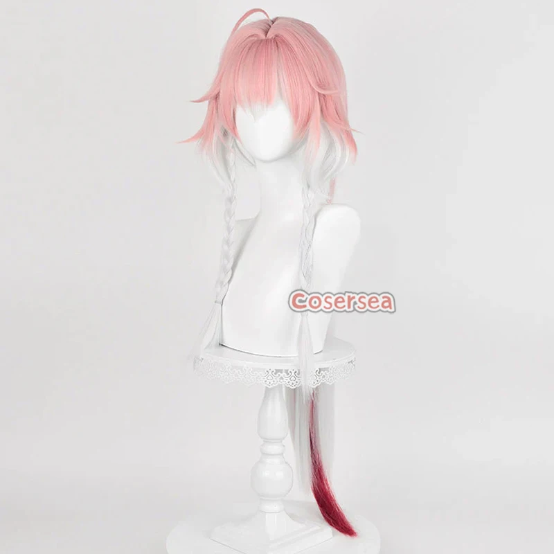Cosersea Changli Косплей Парики Игра Wuthering Waves 90 см Длинный разноцветный хвост Cos Парик