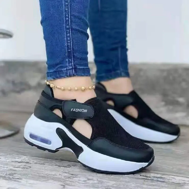 

Women Vulcanized shoes Fashion Sneakers Solid Color Platform Flats Ladies Shoes Casual Breathable Walking Women Women's Sneakers