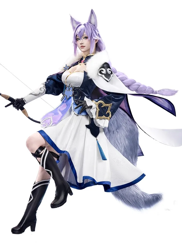 COS-KiKi Honkai: Star Rail Baiheng игровой костюм великолепная милая униформа косплей Хэллоуин