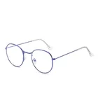 Женские винтажные очки в металлической оправе, с защитой от синего излучения, A0050