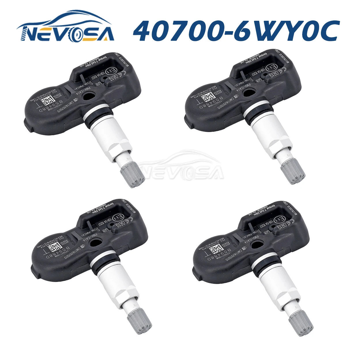 Датчик TPMS evosa 40700-6WY0C для Infiniti Q60 Q70 QX50 QX70 QX80 Nissan 370Z GT-R R35 Juke Leaf Murano 40700-6WY0B 40700-6WY0A