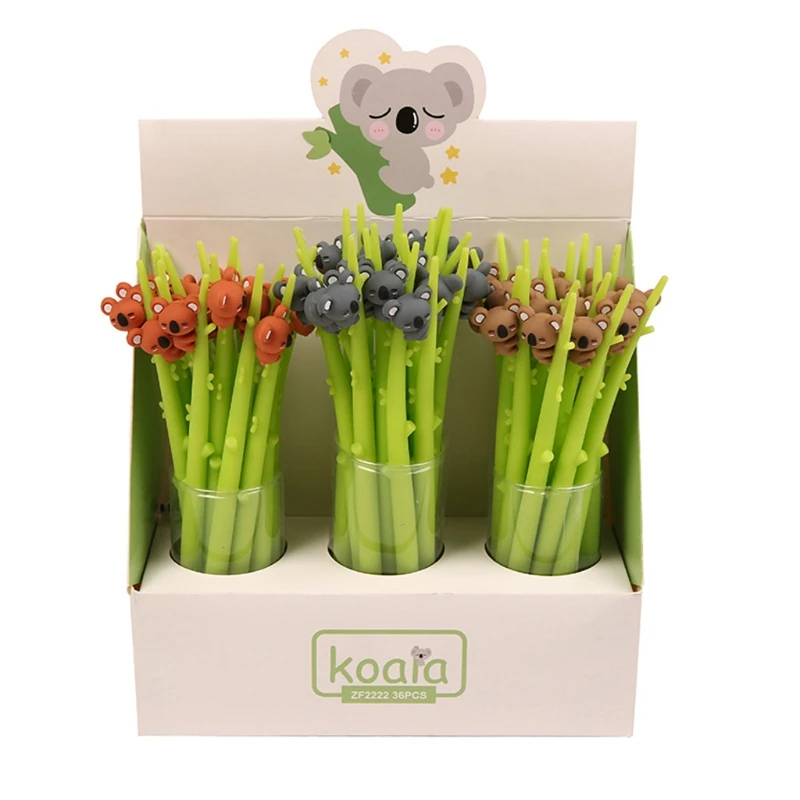 3 шт. новинка гелевая ручка синяя 3D дизайн фигурок медведя коалы 0 5 мм для детей