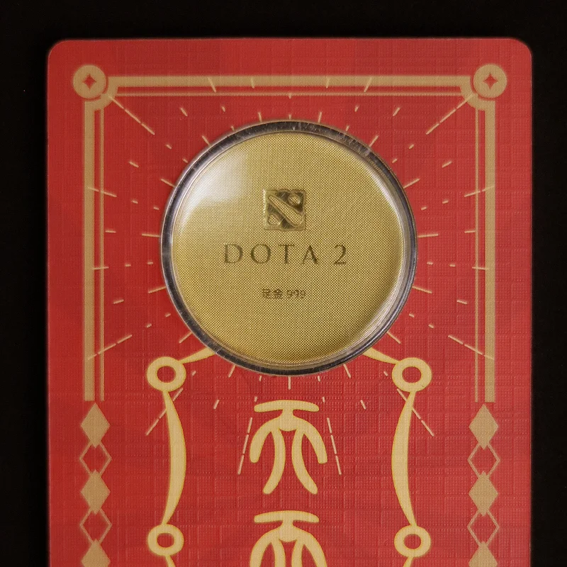 Фото Золотая монета Dota2 Ti2026, сувенирная монета на удачу, украшение для дома, коллекция для фанатов киберспорта. №4