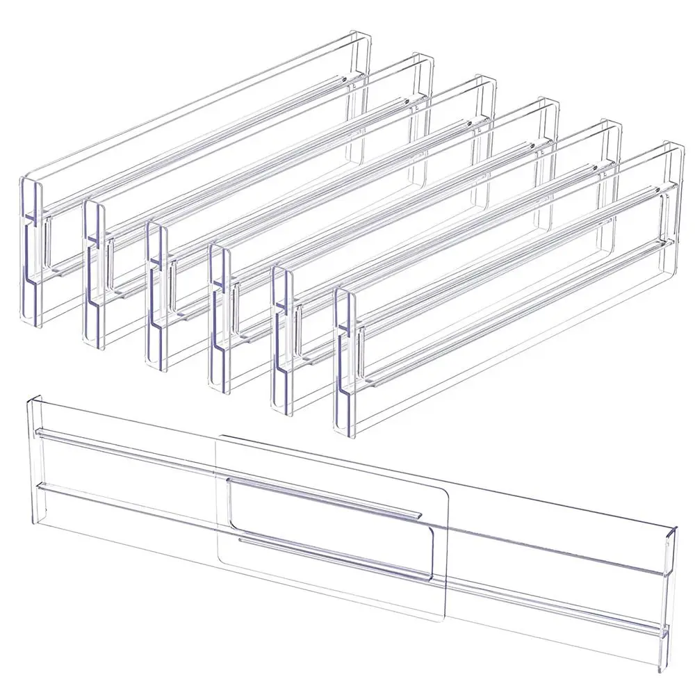 

Separators Adjustable Clothes Tools Cabinet Kitchen Dividers Drawer Drawer Organizer Storage Clear Organizers Drawers