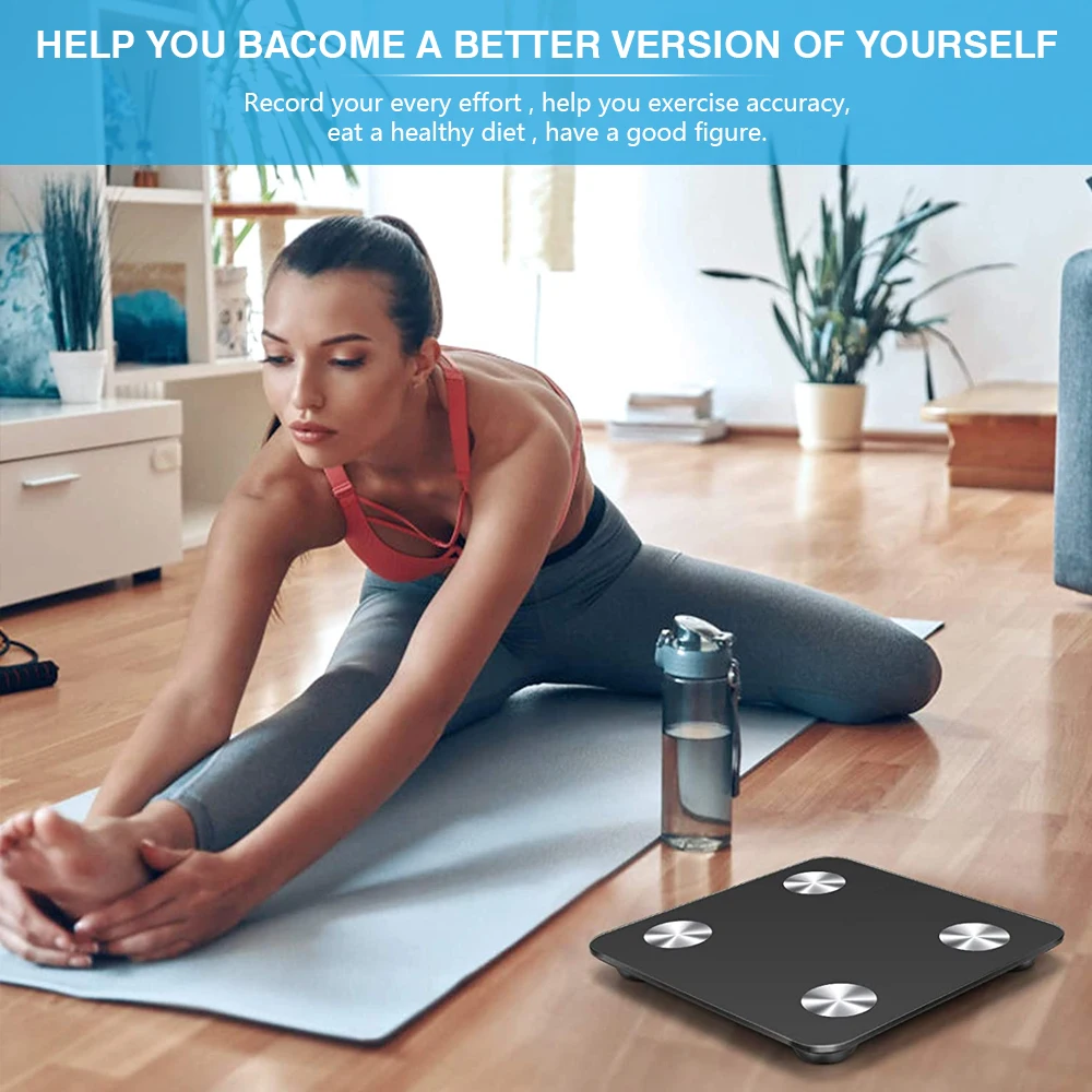 Цифровые весы roдэнни для измерения массы тела и жира в ванной комнате |