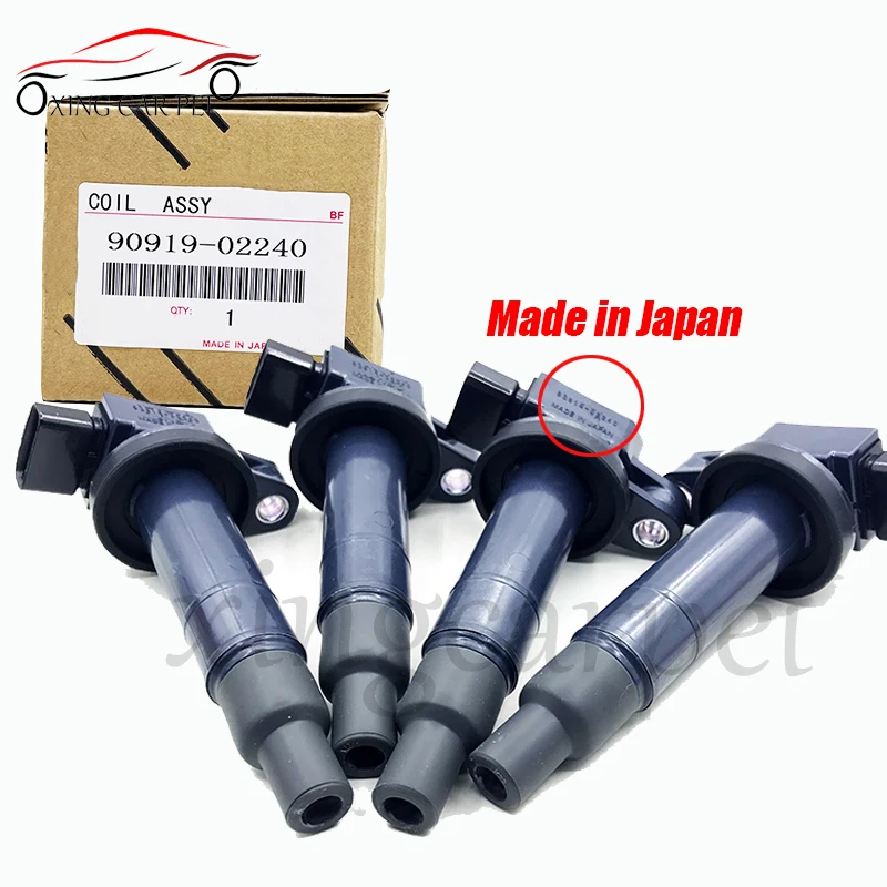 

4 шт катушка зажигания 90919-02240 для Toyota Scion xA xB Yaris, Echo Prius 1,5 90919 02240 автозапчасти