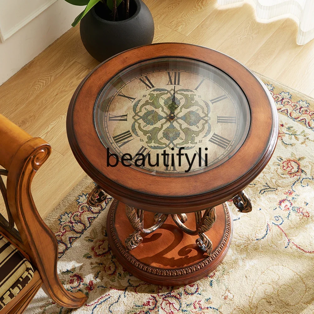 Карамельный американский диван несколько европейских маленьких круглых